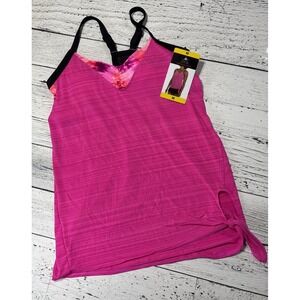 ZEROXPOSUR Swim Tank Pink Racerback  Size Women's M‎ NWT